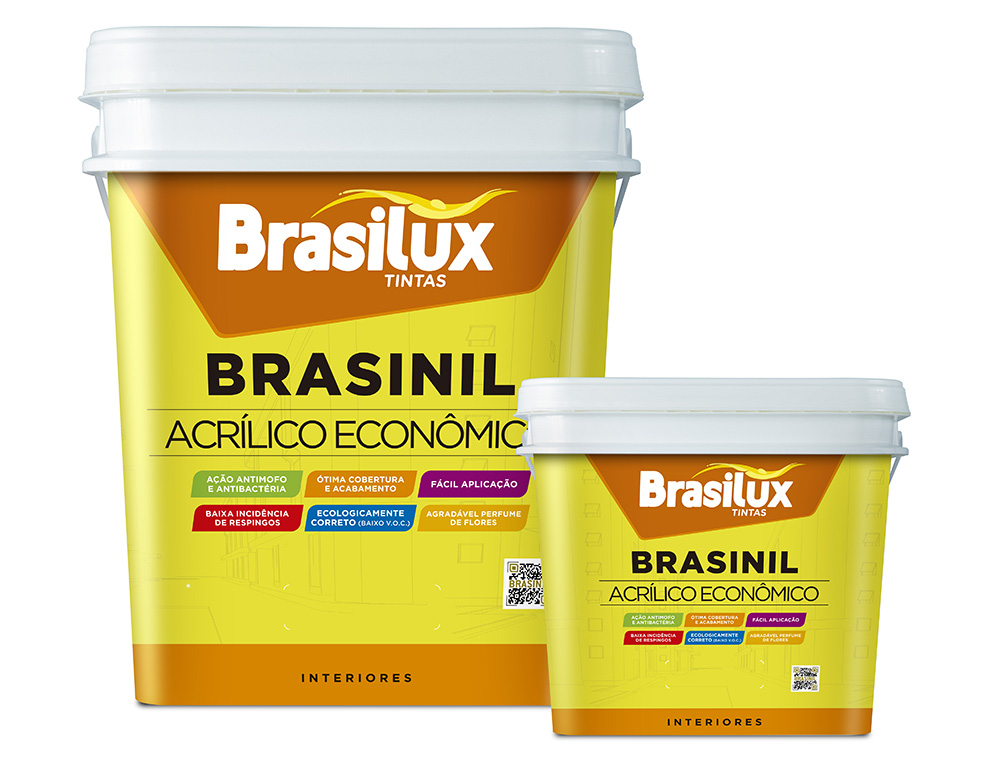 BRASILUX BRASINIL TINTA ECONOMICA 18L - Outlet das Tintas
